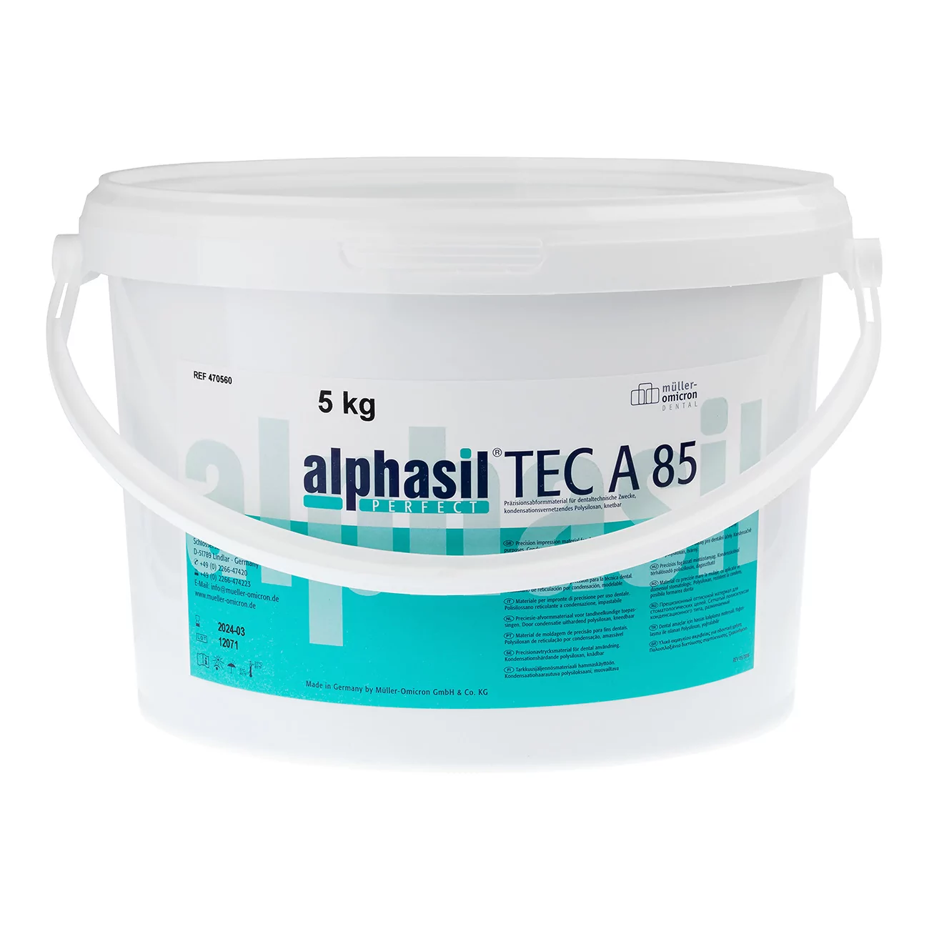 Дублировочный C-силикон Alphasil PERFECT TEC A85, 5 кг, 000470560